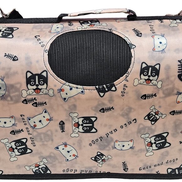 Pet Carrier for Cat, Dog or Other Pets, Cats and Dogs Print - Picture 3 of 7